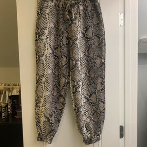 Snake skin joggers from lizard thicket